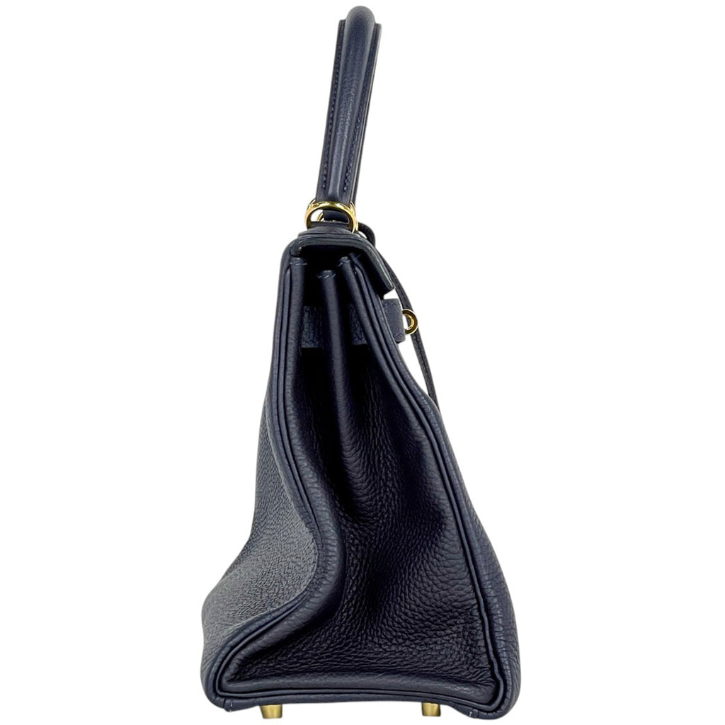 エルメス ケリー 28 内縫い 2WAY ショルダーバッグ ハンドバッグ トリヨンクレマンス ブルーニュイ C レディース 【中古】brbag