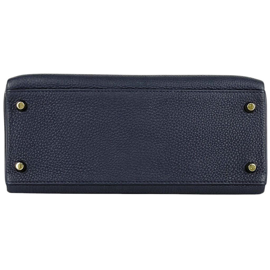 エルメス ケリー 28 内縫い 2WAY ショルダーバッグ ハンドバッグ トリヨンクレマンス ブルーニュイ C レディース 【中古】brbag