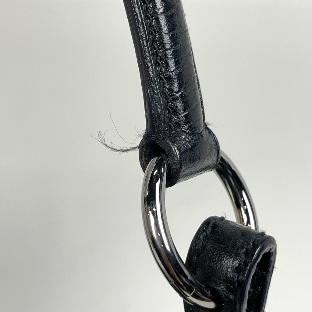 グッチ ホースビット ショルダーバッグ ワンショルダー GG柄 ショルダーバッグ キャンバス ブラック 114890 レディース 【中古】brbag