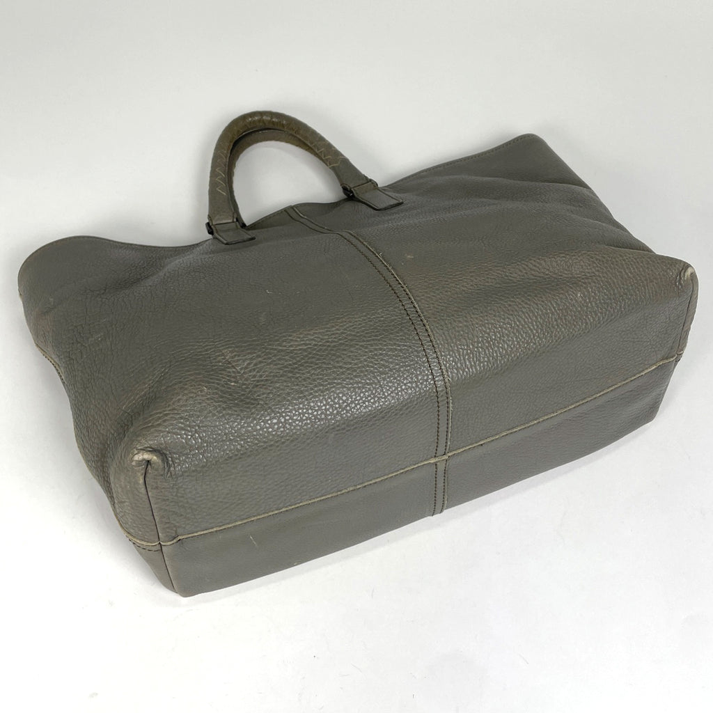 ボッテガヴェネタ イントレチャート トートバッグ ハンドバッグ トートバッグ レザー グレー 191312 レディース 【中古】brbag