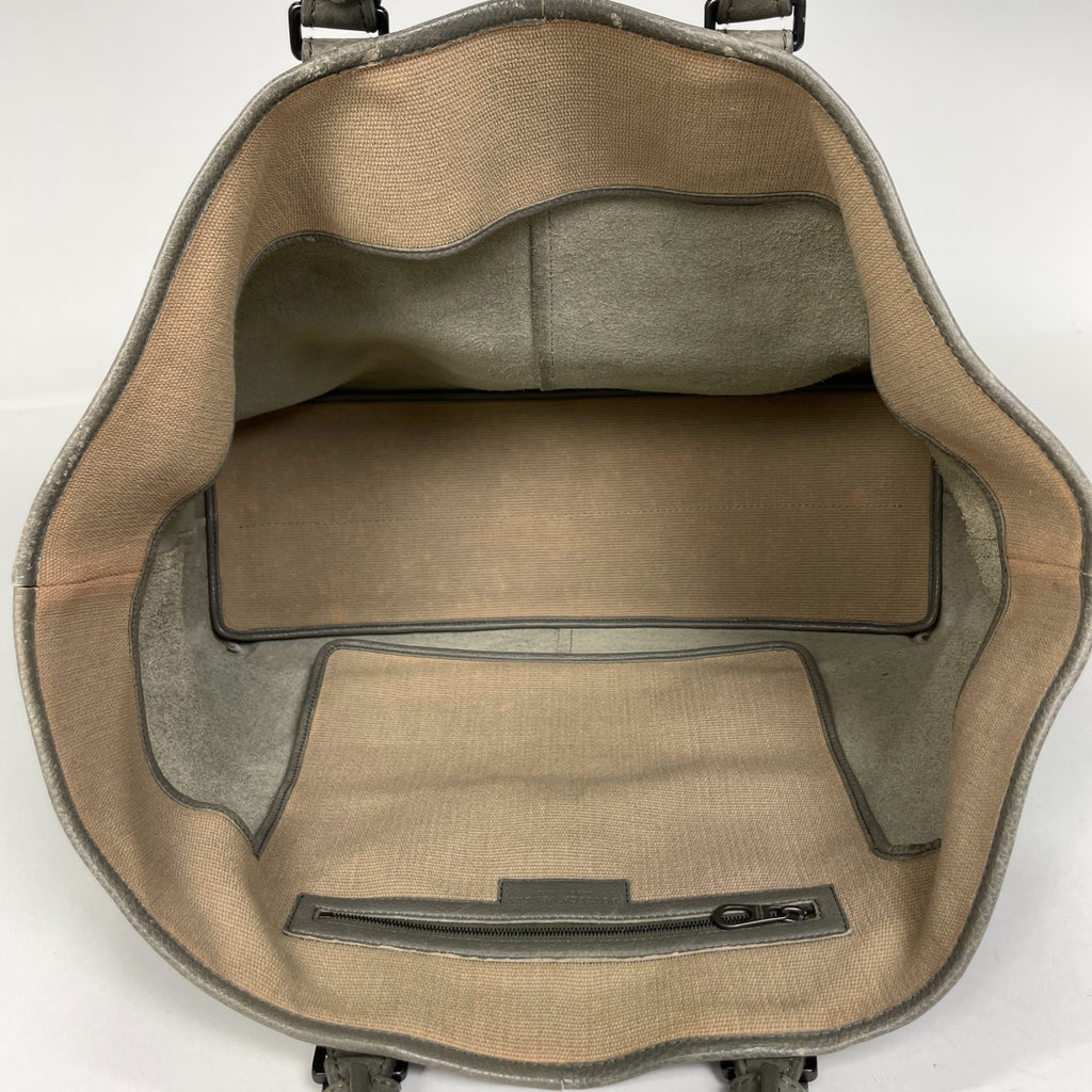 ボッテガヴェネタ イントレチャート トートバッグ ハンドバッグ トートバッグ レザー グレー 191312 レディース 【中古】brbag