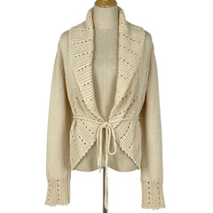 マックスマーラ ショールカラー ニット カーディガン ボレロ トップス カーディガン コットン ナイロン アイボリー レディース 【中古】brapp