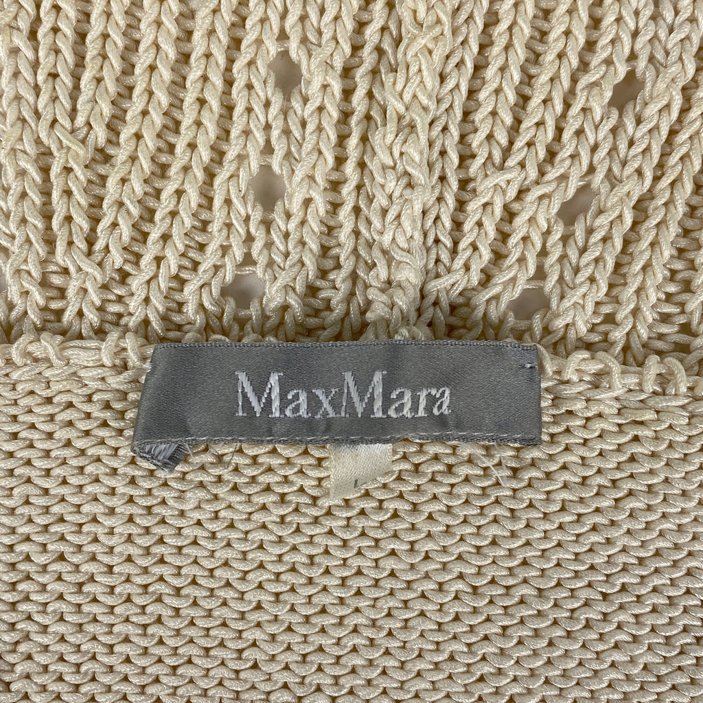 マックスマーラ ショールカラー ニット カーディガン ボレロ トップス カーディガン コットン ナイロン アイボリー レディース 【中古】brapp