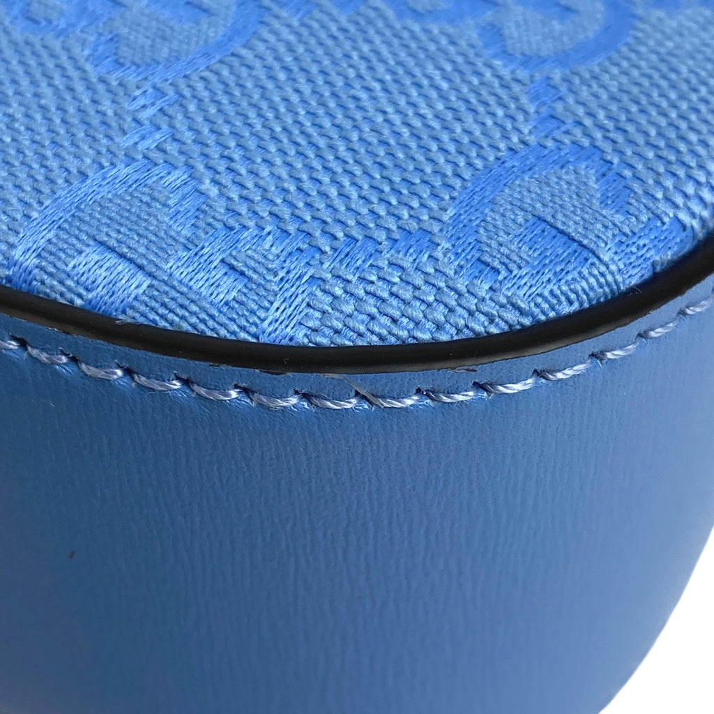 グッチ ムーンサイド ミニ ショルダーバッグ GG柄 ハンドバッグ ショルダーバッグ GGキャンバス ライトブルー 786035 レディース 【中古】brbag