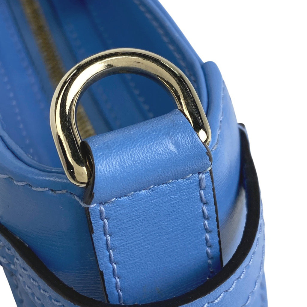 グッチ ムーンサイド ミニ ショルダーバッグ GG柄 ハンドバッグ ショルダーバッグ GGキャンバス ライトブルー 786035 レディース 【中古】brbag