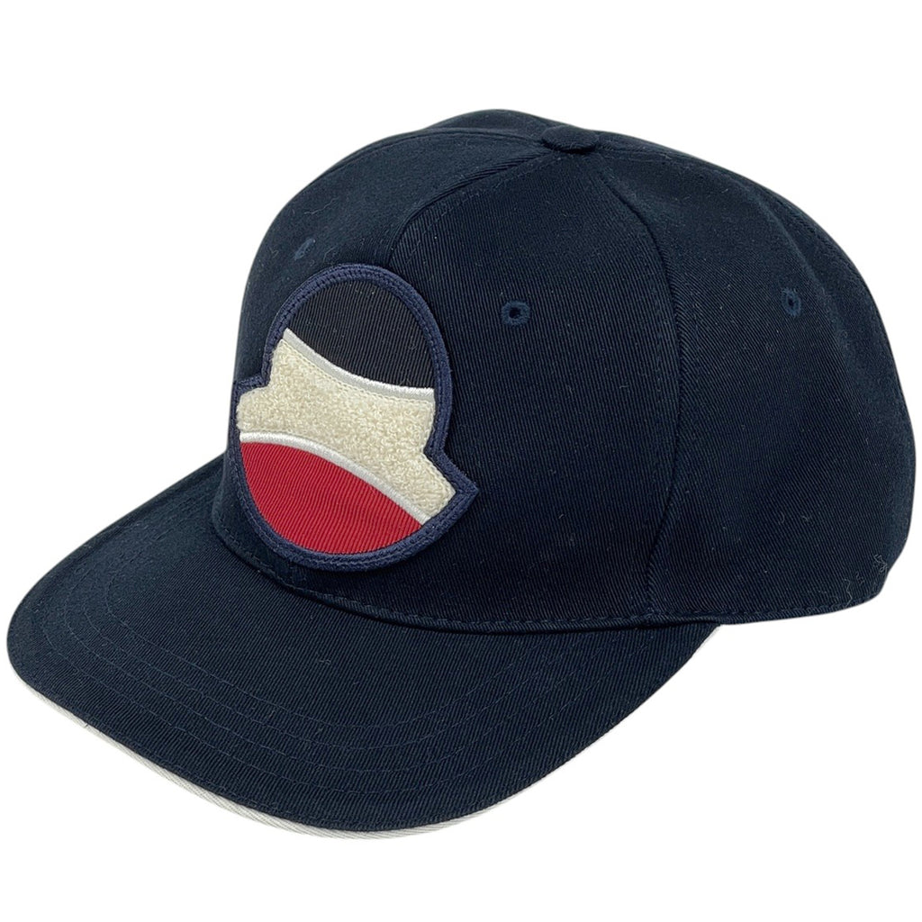 モンクレール ベレット キャップ BERRETTO ベースボールキャップ 帽子 キャップ 綿 ネイビー レディース 【中古】brapp