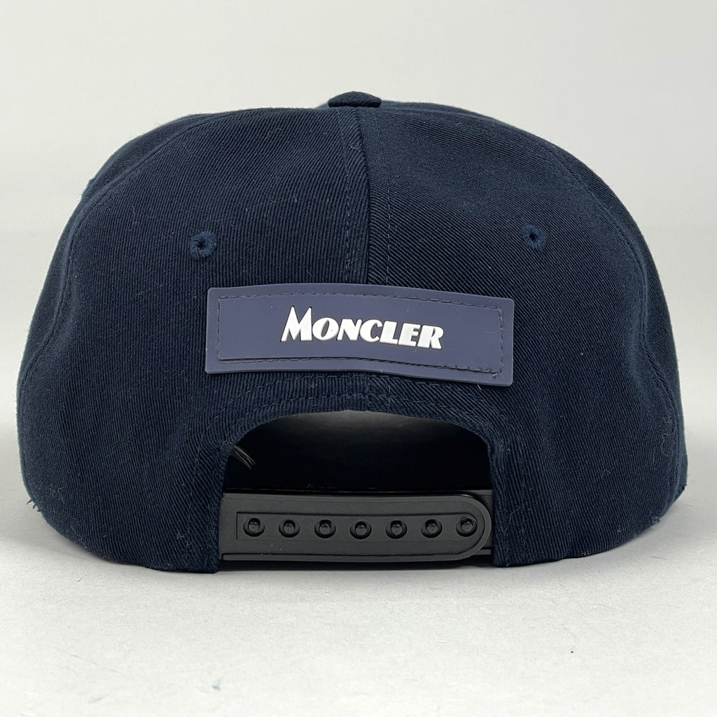 モンクレール ベレット キャップ BERRETTO ベースボールキャップ 帽子 キャップ 綿 ネイビー レディース 【中古】brapp