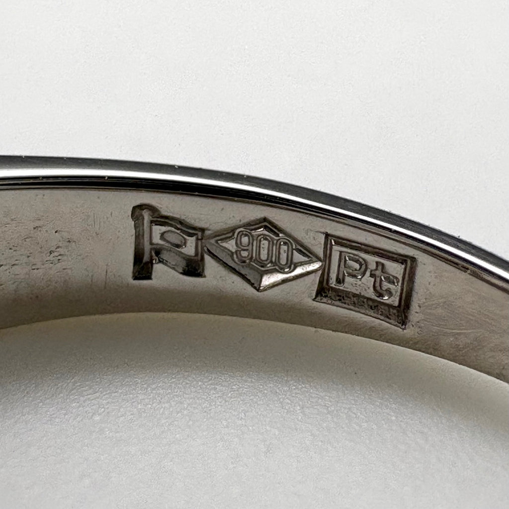 メレダイヤ デザインリング プラチナ 指輪 リング 10号 Pt900 ダイヤモンド レディース 【中古】nbjwl