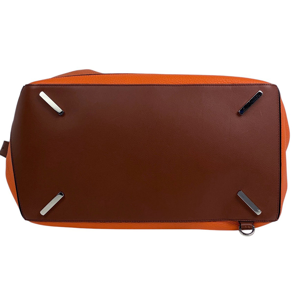 ロエベ パズル エクストラ ラージ バッグ アナグラム ショルダーバッグ レザー オレンジ レディース 【中古】brbag