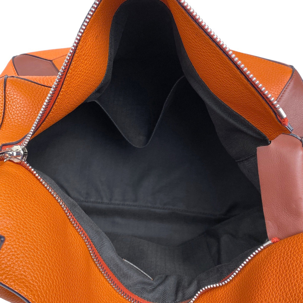 ロエベ パズル エクストラ ラージ バッグ アナグラム ショルダーバッグ レザー オレンジ レディース 【中古】brbag