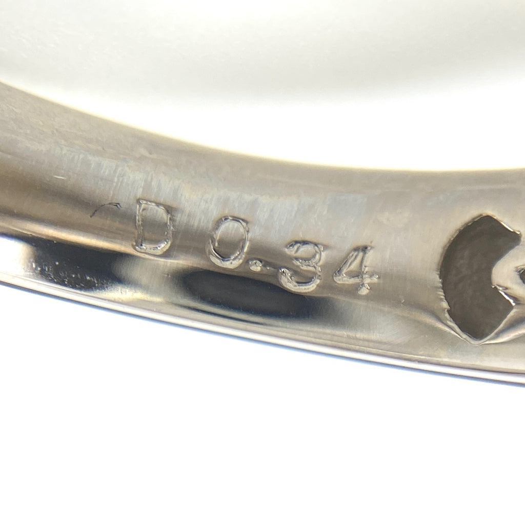 パール デザインリング プラチナ 指輪 メレダイヤ リング 13号 Pt900 ダイヤモンド レディース 【中古】nbjwl