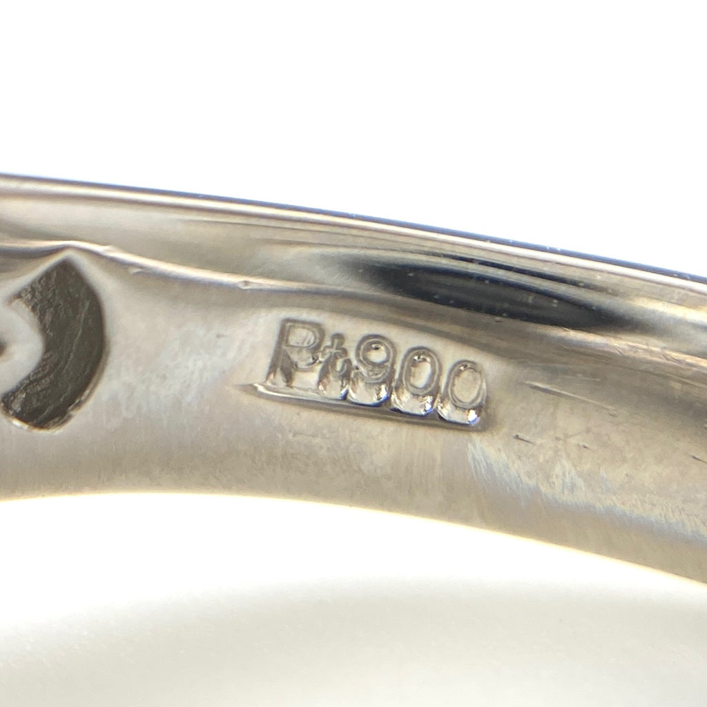 パール デザインリング プラチナ 指輪 メレダイヤ リング 13号 Pt900 ダイヤモンド レディース 【中古】nbjwl