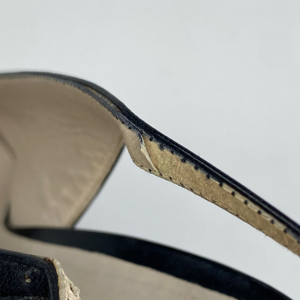 シャネル デザイン パンプス バッグストラップ 靴 パンプス レザー ブラック レディース 【中古】brapp