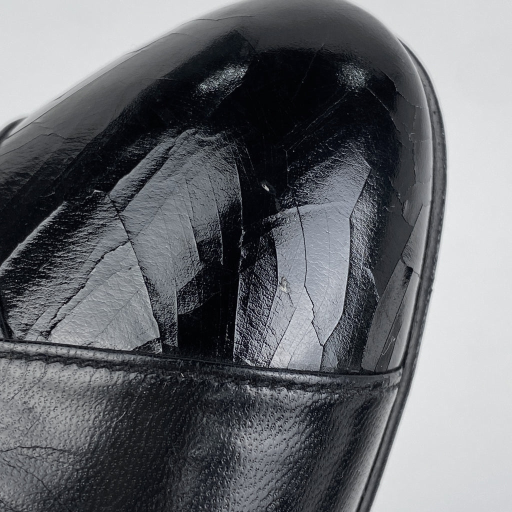 シャネル デザイン パンプス バッグストラップ 靴 パンプス レザー ブラック レディース 【中古】brapp