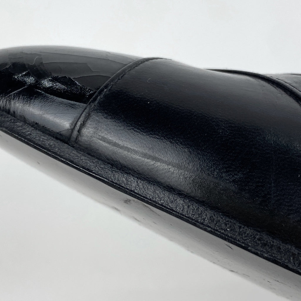 シャネル デザイン パンプス バッグストラップ 靴 パンプス レザー ブラック レディース 【中古】brapp