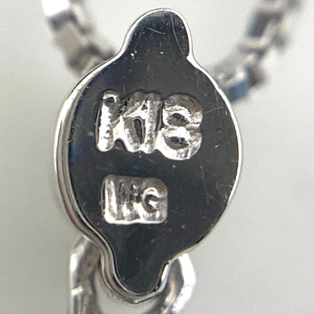 メレダイヤ デザインネックレス WG ホワイトゴールド ペンダント ネックレス K18 WG ダイヤモンド レディース 【中古】nbjwl