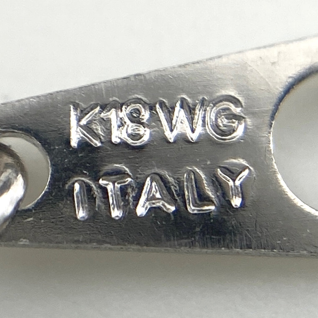 メレダイヤ デザインネックレス WG ホワイトゴールド ペンダント ネックレス K18 WG ダイヤモンド レディース 【中古】nbjwl