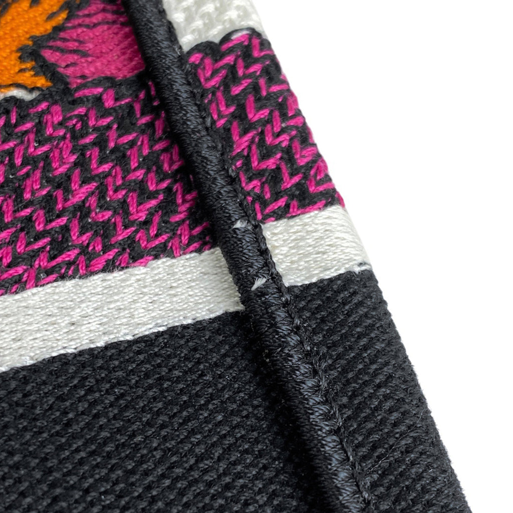 クリスチャンディオール ブック トートバッグ ラージ ロゴ フラワー 象柄 トートバッグ キャンバス ホワイト ピンク マルチカラー レディース 【中古】brbag