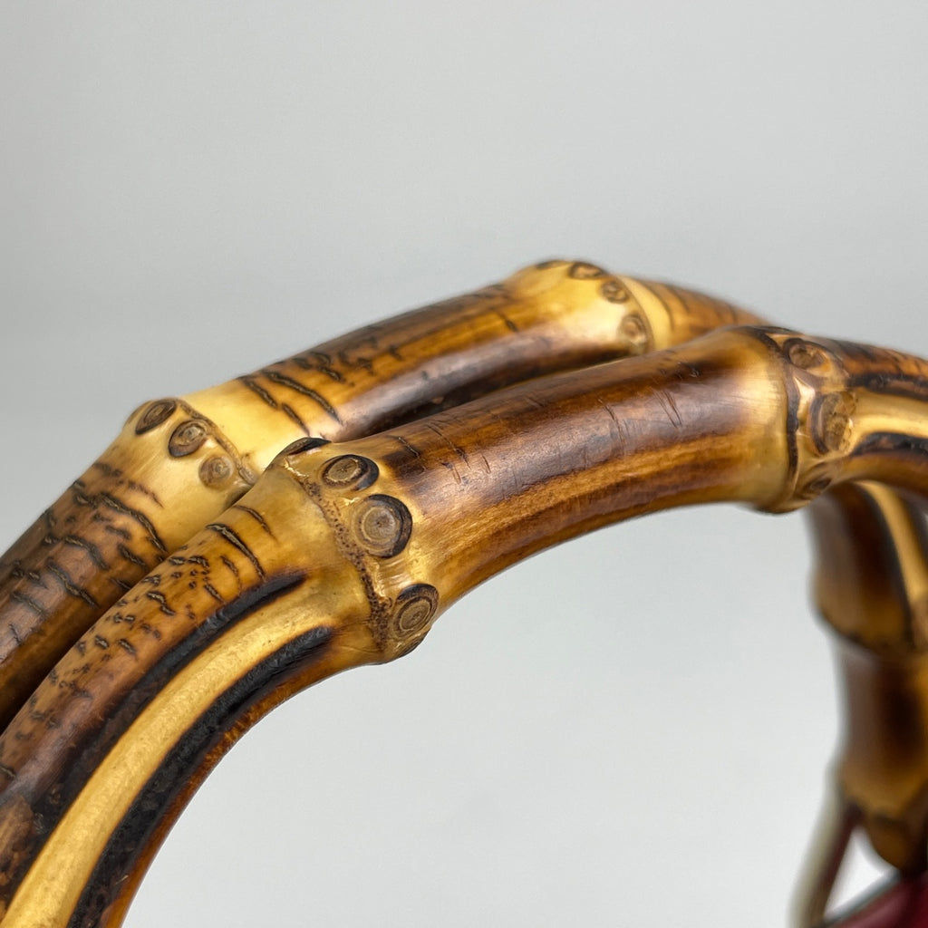 グッチ バンブー ショッパー ミディアム ハンドバッグ 2WAY ショルダーバッグ ハンドバッグ レザー レッド 323660 レディース 【中古】brbag