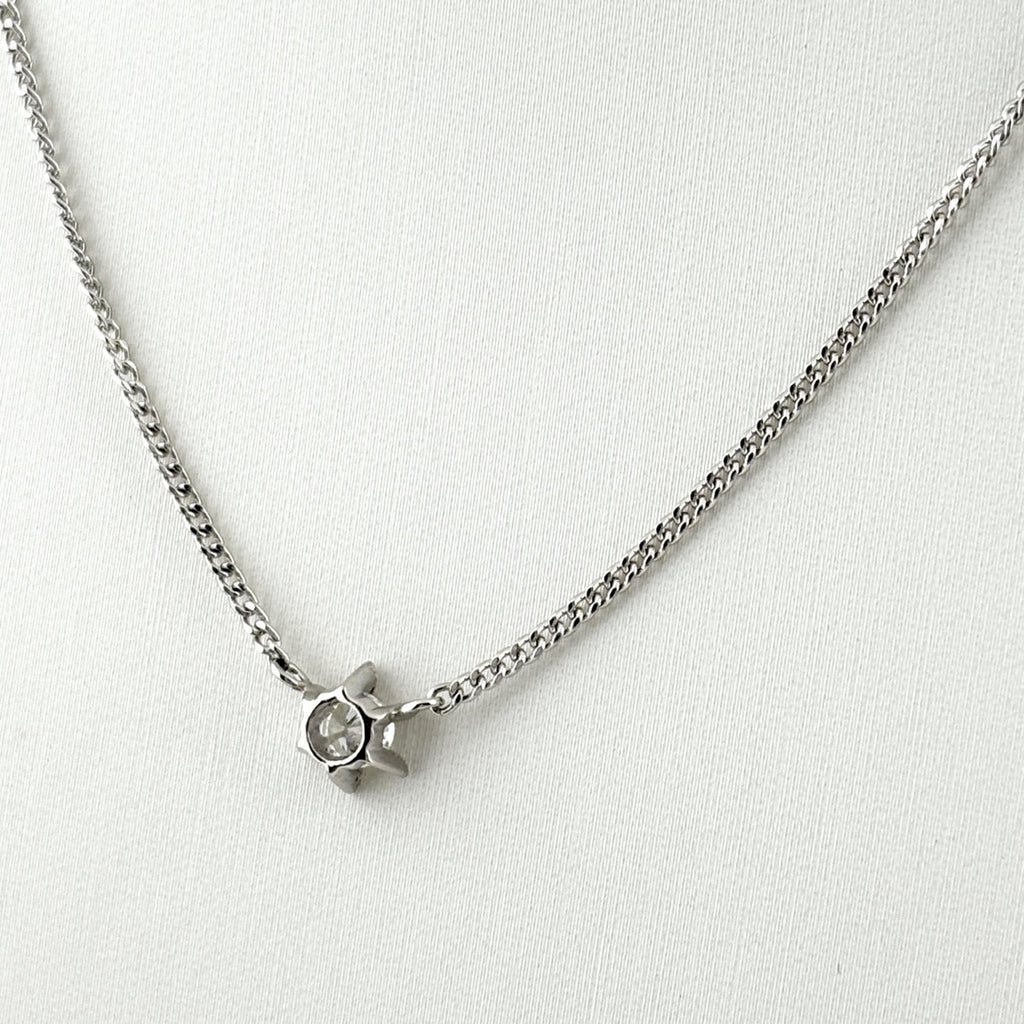 ダイヤモンド デザインネックレス プラチナ ペンダント ネックレス Pt850 ダイヤモンド レディース 【中古】nbjwl