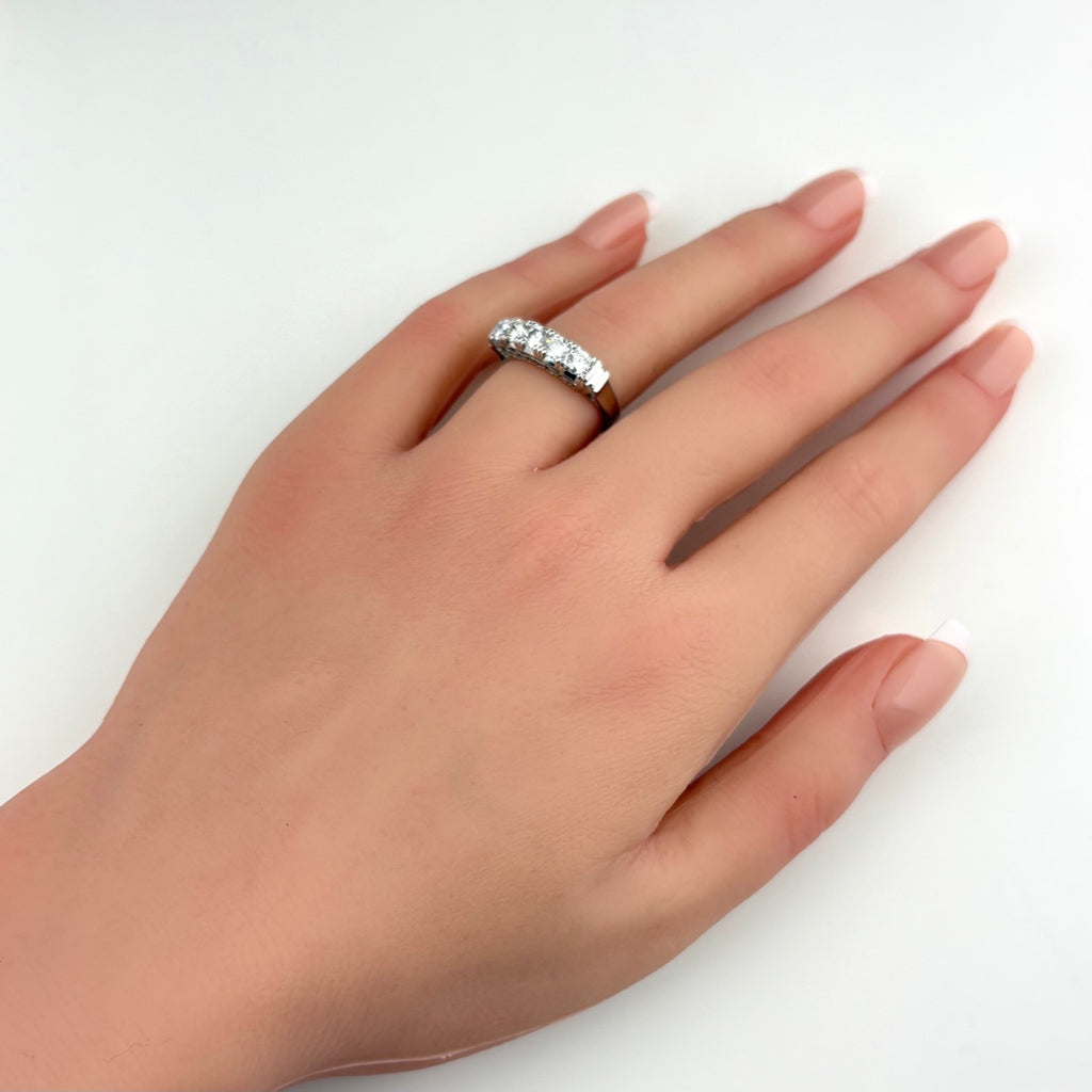 メレダイヤ デザインリング プラチナ 指輪 リング 11.5号 Pt900 ダイヤモンド レディース 【中古】nbjwl