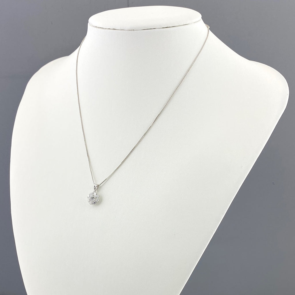 メレダイヤ デザインネックレス プラチナ ペンダント ネックレス Pt900 Pt850 ダイヤモンド レディース 【中古】nbjwl