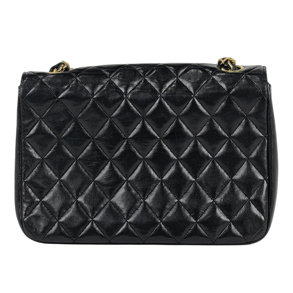 【ジャンク品】シャネル マトラッセ シングルフラップ チェーン ショルダーバッグ ココマーク ショルダーバッグ レザー ブラック レディース 【中古】brbag