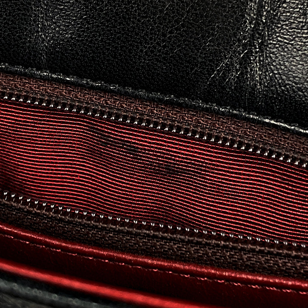 【ジャンク品】シャネル マトラッセ シングルフラップ チェーン ショルダーバッグ ココマーク ショルダーバッグ レザー ブラック レディース 【中古】brbag