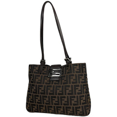 フェンディ ズッカ柄 トートバッグ ハンドバッグ トートバッグ キャンバス ブラウン 26726 レディース ブランドバッグ・小物 【中古】brbag