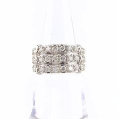 メレダイヤ デザインリング プラチナ 指輪 リング 10.5号 Pt900 ダイヤモンド レディース 【中古】nbjwl