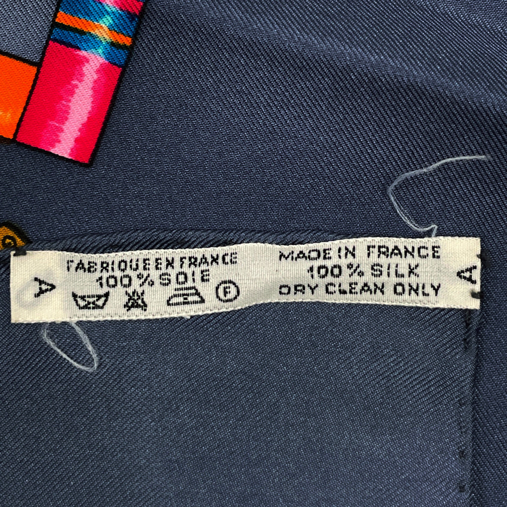 エルメス カレ 90 Pelile main お針子さん スカーフ シルク グレー ゴールド マルチカラー レディース 【中古】brbag