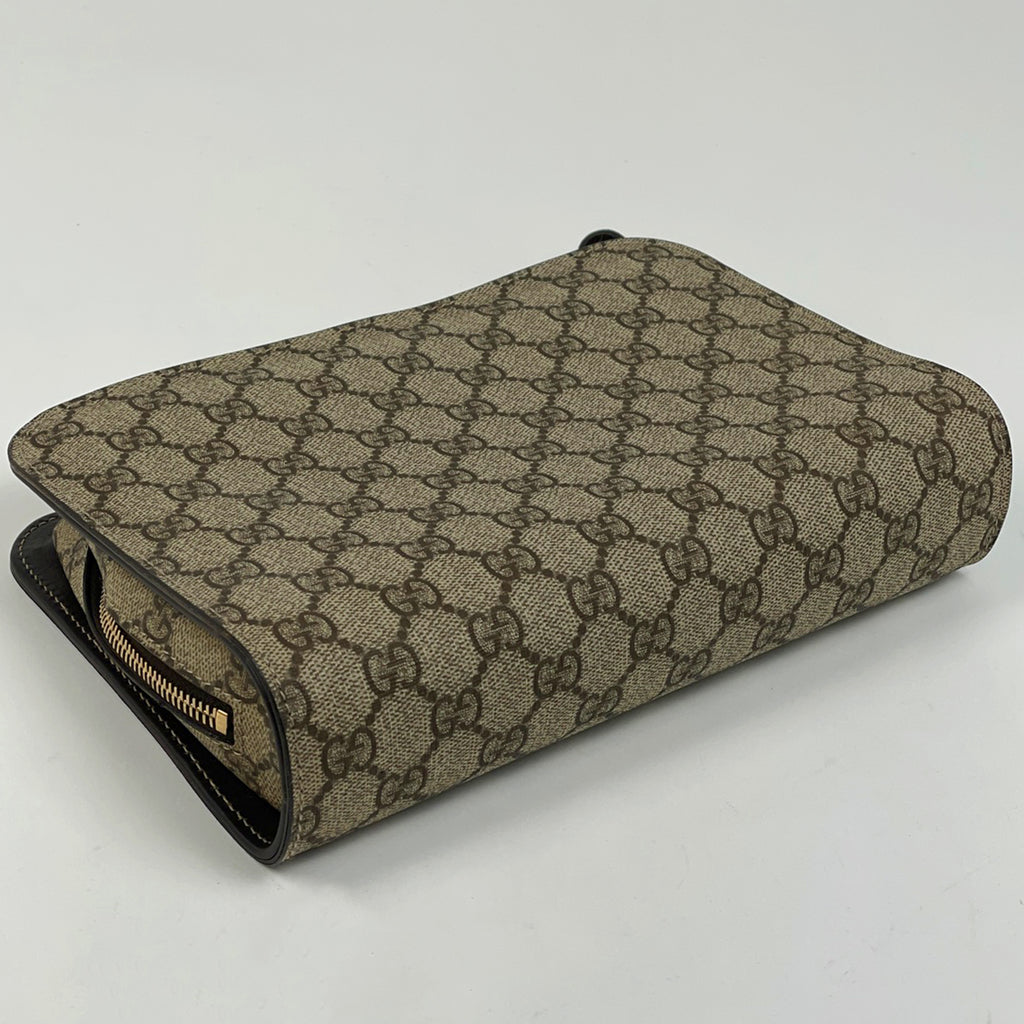 グッチ GG柄 セカンドバッグ クラッチ セカンドバッグ コーティングキャンバス ベージュ 201755 レディース 【中古】brbag