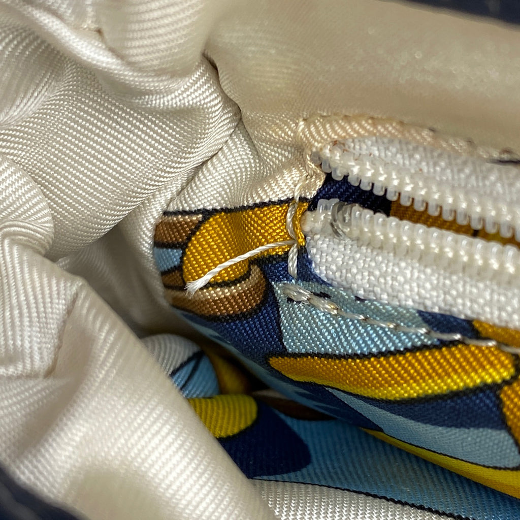 クリスチャンディオール サドルバッグ ハンドバッグ ワンショルダー ロゴ ショルダーバッグ デニム ネイビー レディース 【中古】brbag