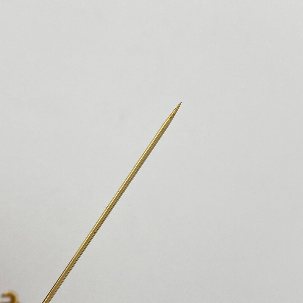 クリスチャンディオール ピエロモチーフ ラインストーン ブローチ 道化師 ブローチ GP ゴールド レディース 【中古】bracc