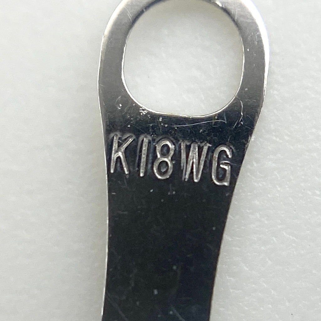 メレダイヤ デザインネックレス WG ホワイトゴールド ペンダント ネックレス K18 WG ダイヤモンド レディース 【中古】nbjwl