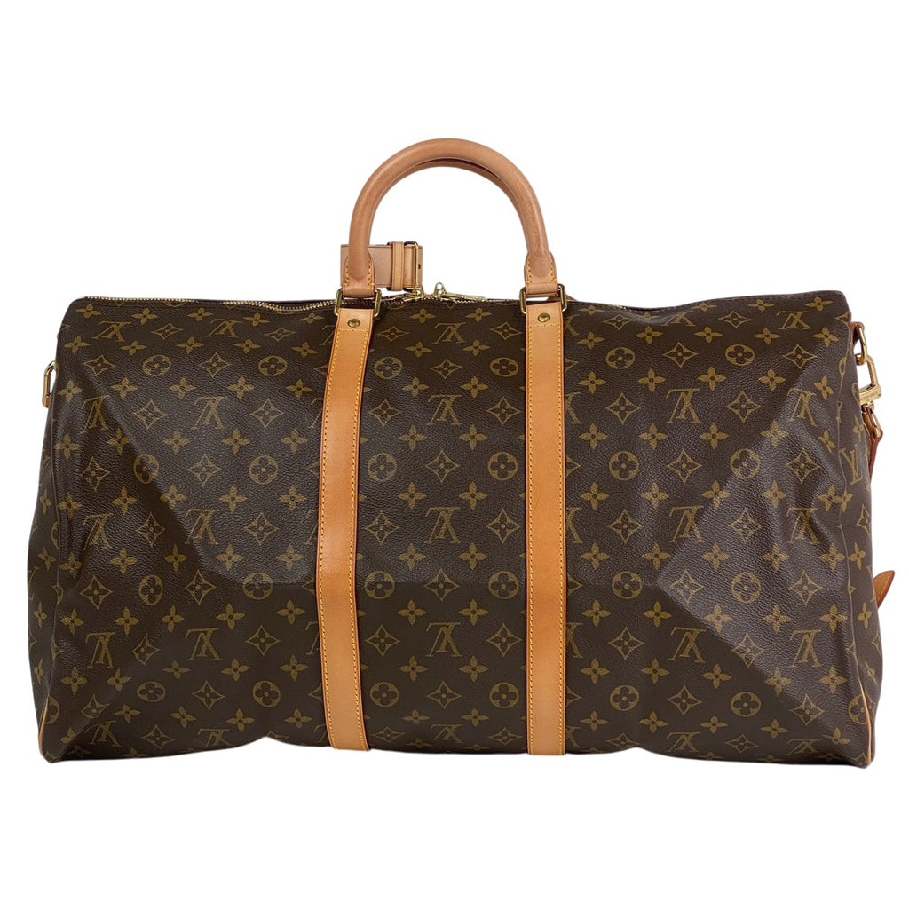 ルイ・ヴィトン キーポル バンドリエール 55 2WAY ショルダーバッグ ボストンバッグ モノグラム ブラウン M41414 レディース 【中古】brbag