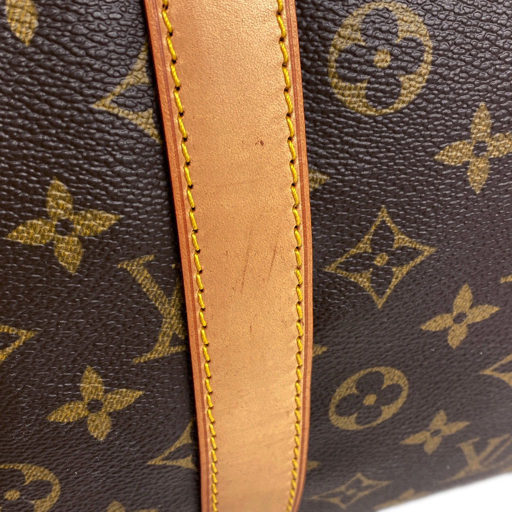 ルイ・ヴィトン キーポル バンドリエール 55 2WAY ショルダーバッグ ボストンバッグ モノグラム ブラウン M41414 レディース 【中古】brbag