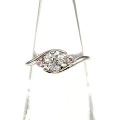 ダイヤモンド デザインリング プラチナ 指輪 メレダイヤ リング 9号 Pt900 ダイヤモンド レディース 【中古】nbjwl