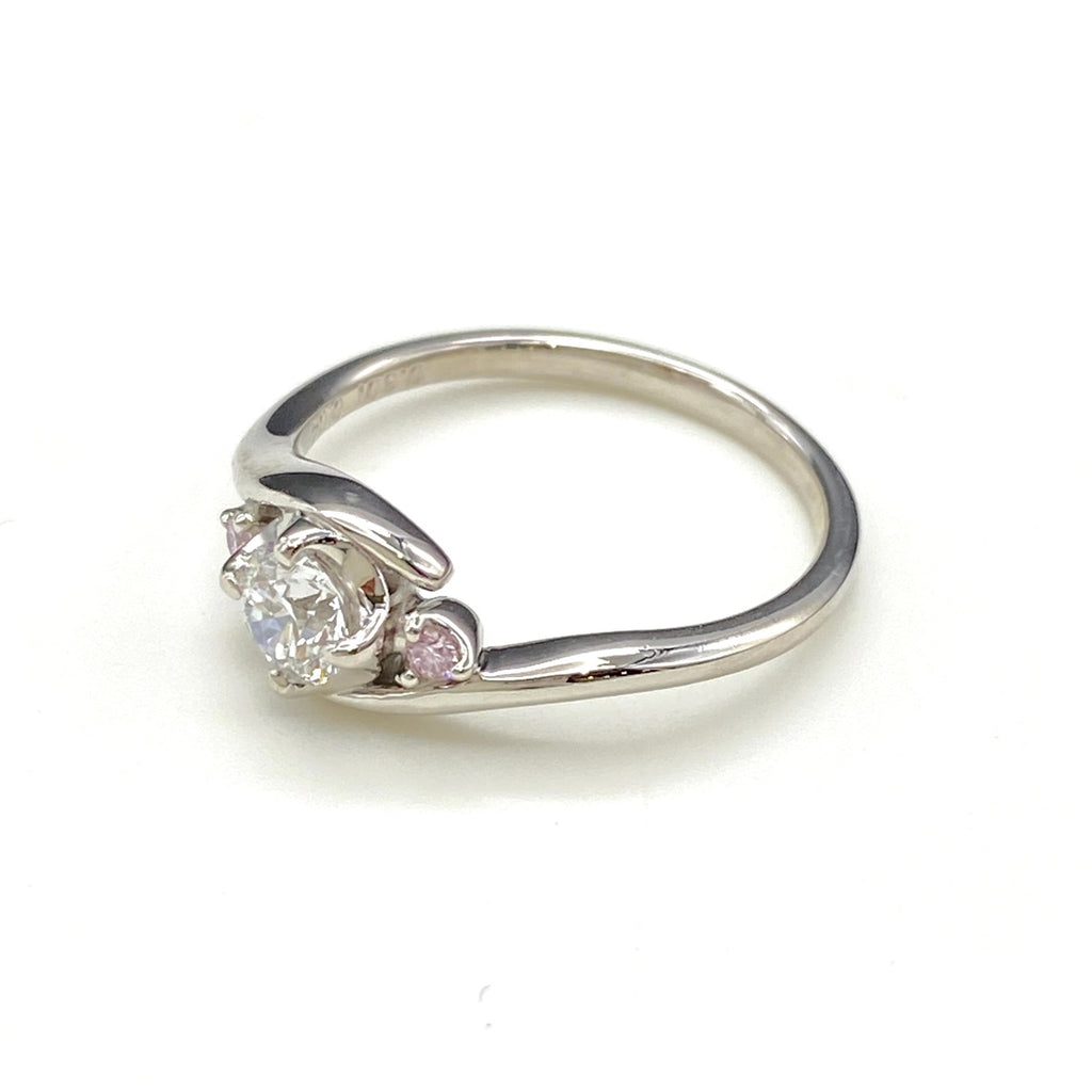 ダイヤモンド デザインリング プラチナ 指輪 メレダイヤ リング 9号 Pt900 ダイヤモンド レディース 【中古】nbjwl