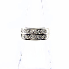 メレダイヤ デザインリング プラチナ 指輪 リング 10号 Pt900 ダイヤモンド レディース 【中古】nbjwl