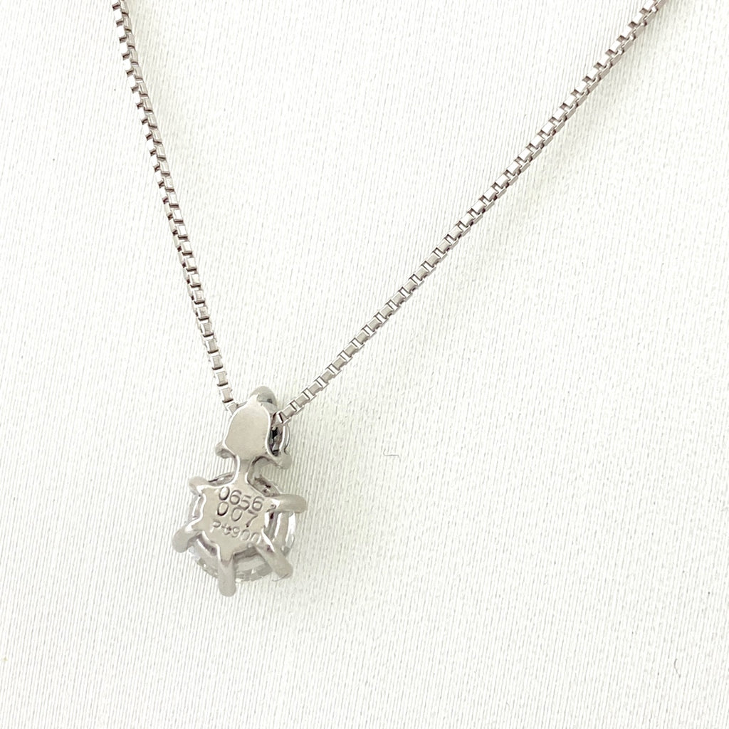約40cm ダイヤモンド ネックレス プラチナ ペンダント メレダイヤ Pt900 Pt850 ダイヤモンド レディース 【中古】nbjwl