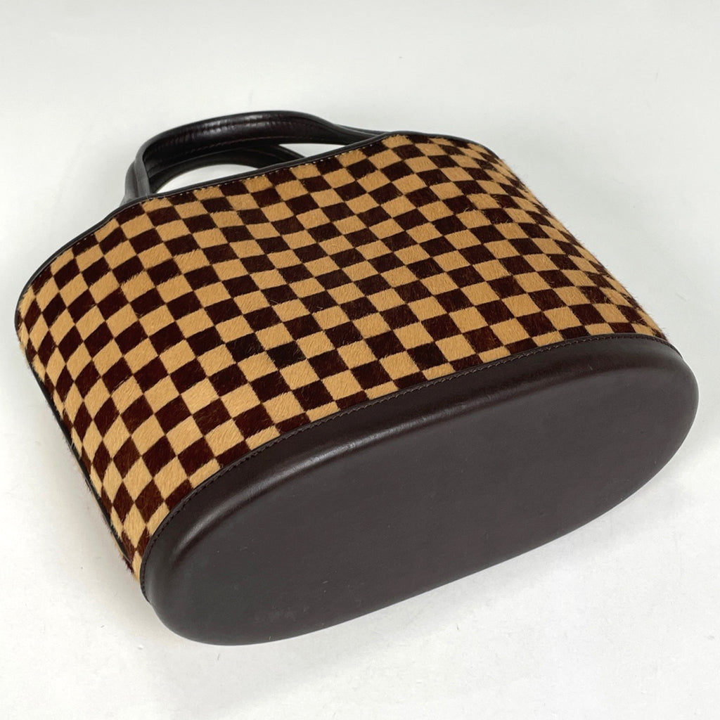 ルイ・ヴィトン インパラ ハラコ ハンドバッグ ダミエソバージュ ブラウン M92133 レディース 【中古】brbag