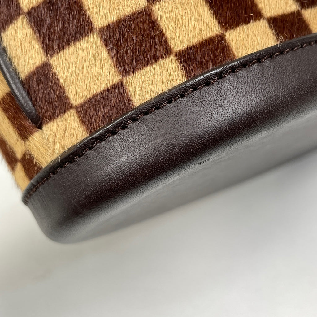 ルイ・ヴィトン インパラ ハラコ ハンドバッグ ダミエソバージュ ブラウン M92133 レディース 【中古】brbag