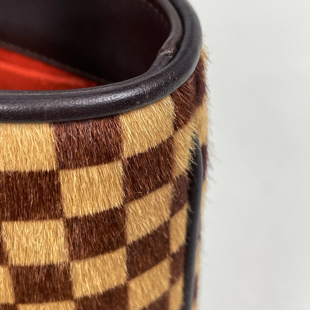 ルイ・ヴィトン インパラ ハラコ ハンドバッグ ダミエソバージュ ブラウン M92133 レディース 【中古】brbag