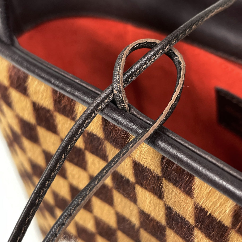 ルイ・ヴィトン インパラ ハラコ ハンドバッグ ダミエソバージュ ブラウン M92133 レディース 【中古】brbag