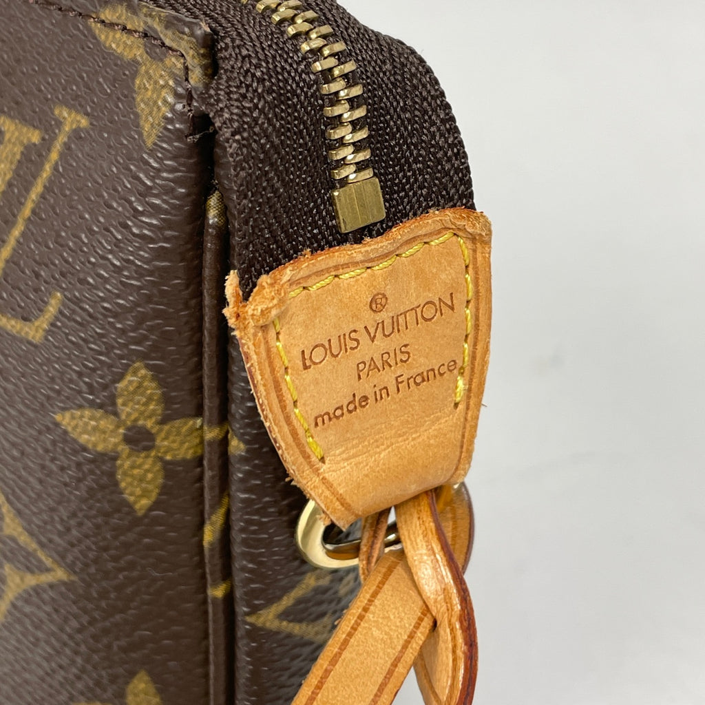 ルイ・ヴィトン ポシェット アクセソワール メイク コスメ アクセサリーポーチ モノグラム ブラウン M51980 レディース 【中古】brbag