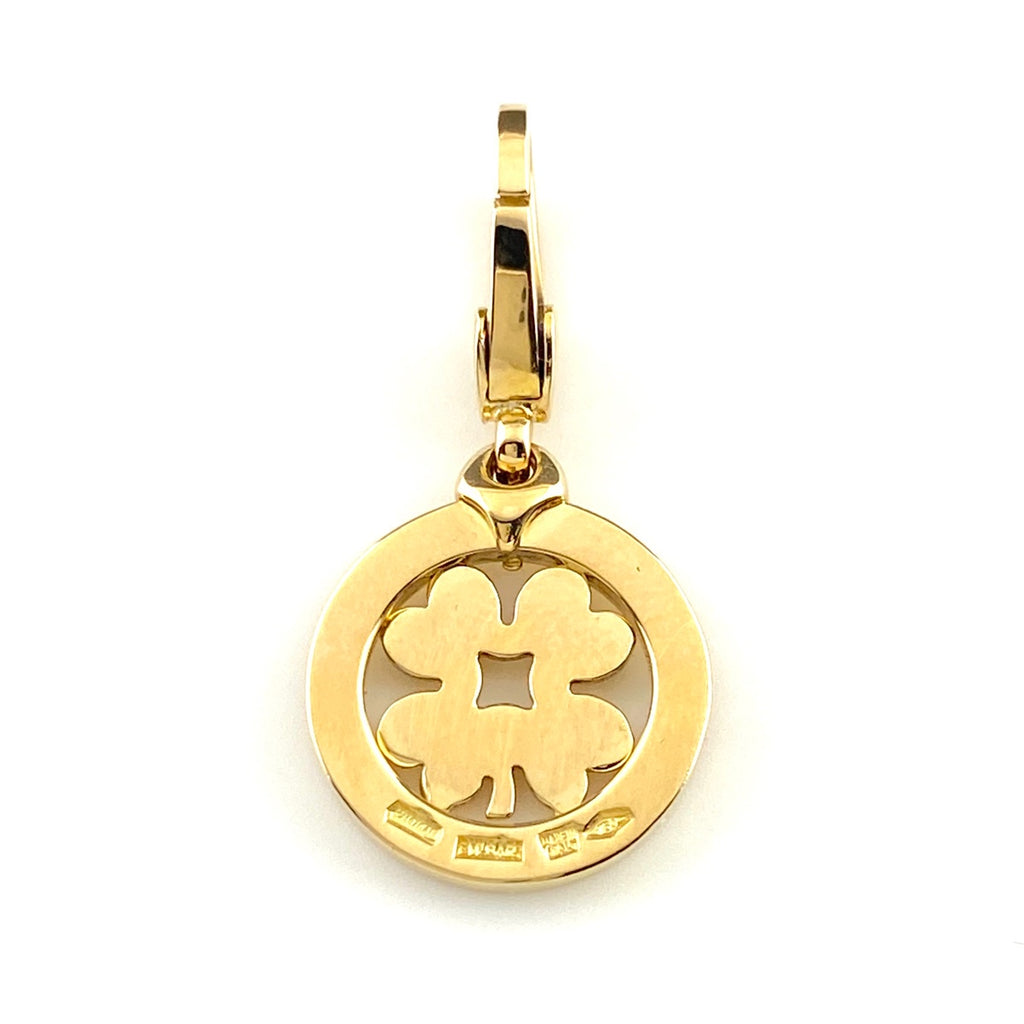 ブルガリ トンド クローバー トップ YG イエローゴールド チャーム ペンダントトップ 750 レディース 【中古】brjwl