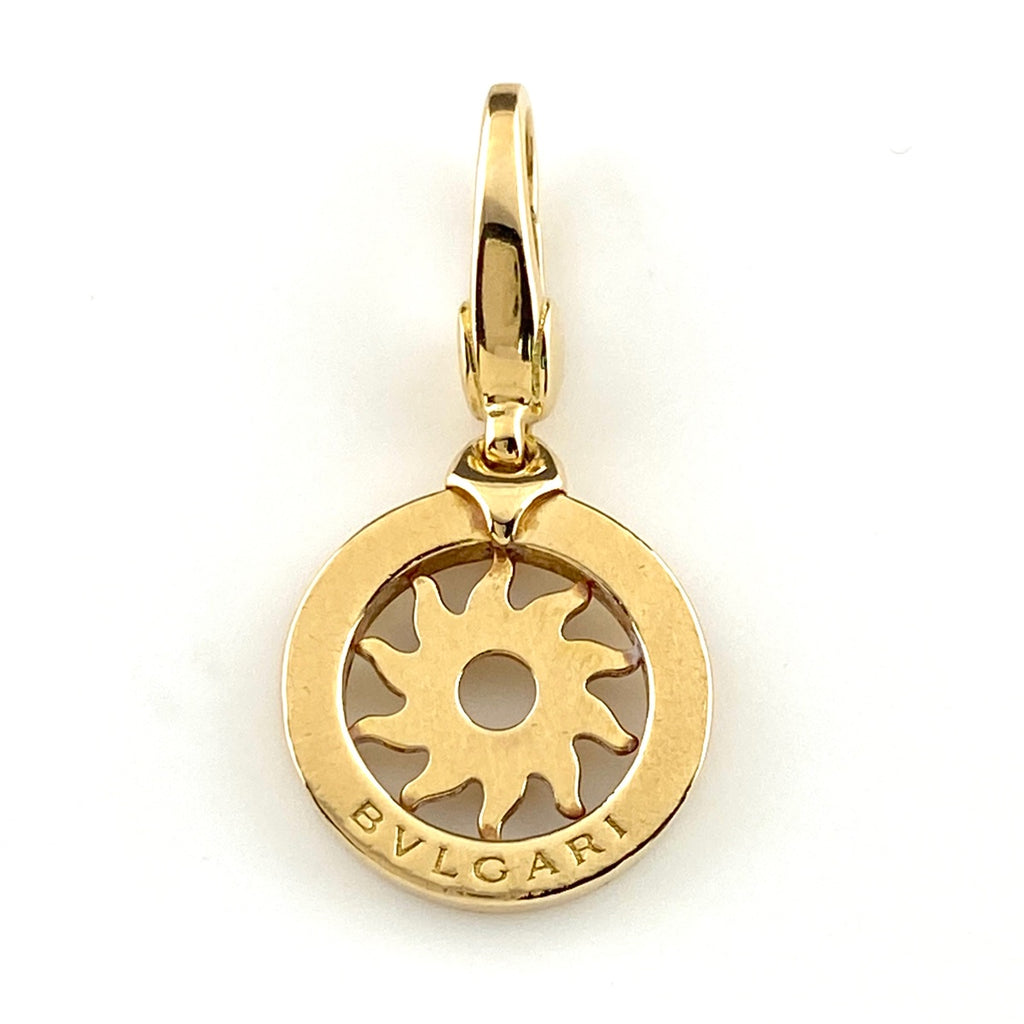 ブルガリ トンド サン トップ YG イエローゴールド チャーム ペンダントトップ 750 レディース 【中古】brjwl
