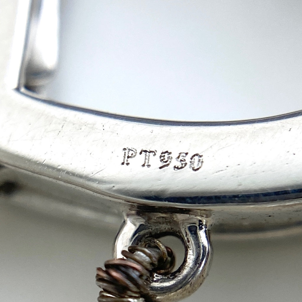 ティファニー センチメンタル ハート ブレスレット プラチナ 腕輪 メレダイヤ 真珠 ブレスレット Pt950 パール ダイヤモンド レディース 【中古】brjwl