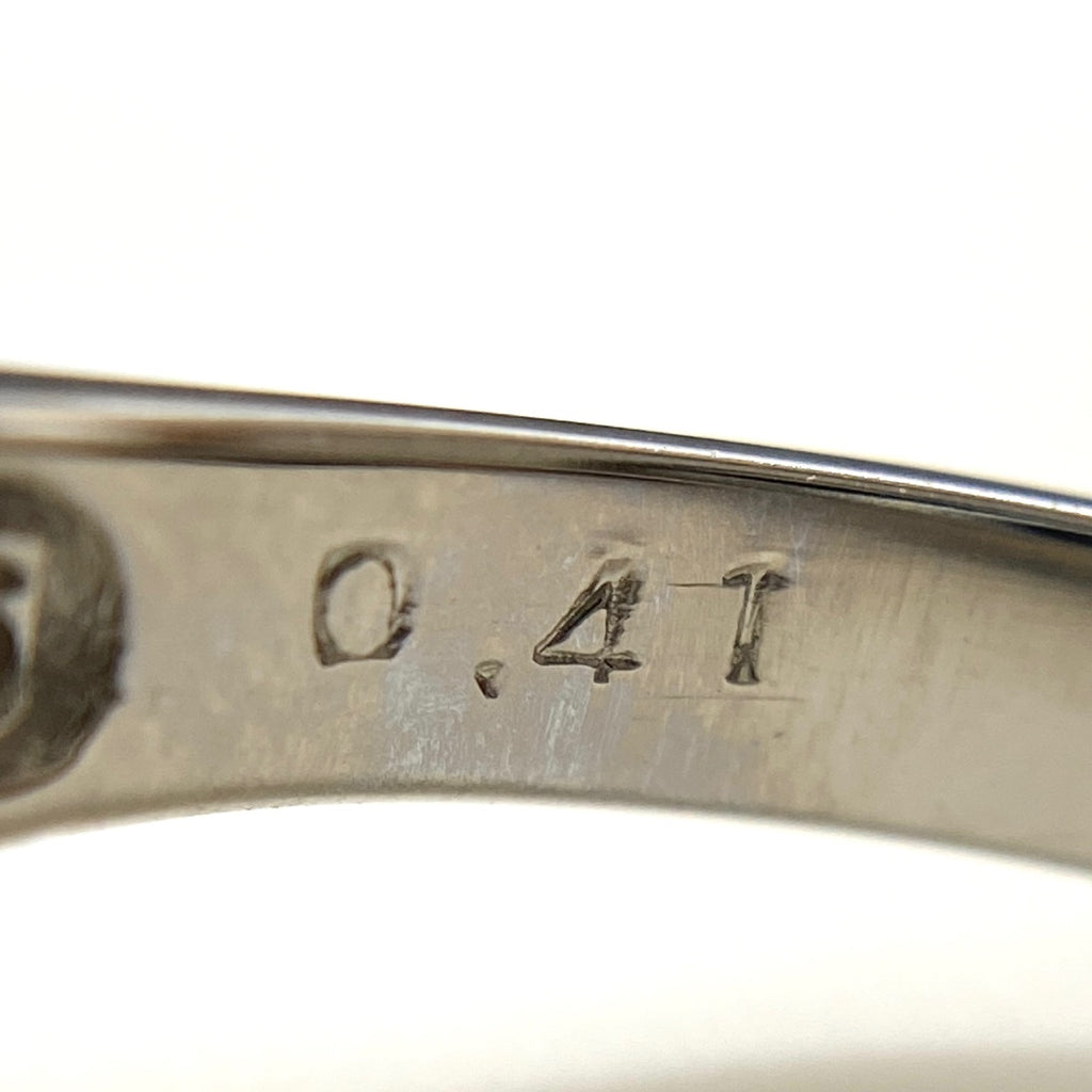 サファイア デザインリング プラチナ 指輪 メレダイヤ リング 12号 Pt900 サファイア ダイヤモンド レディース 【中古】nbjwl